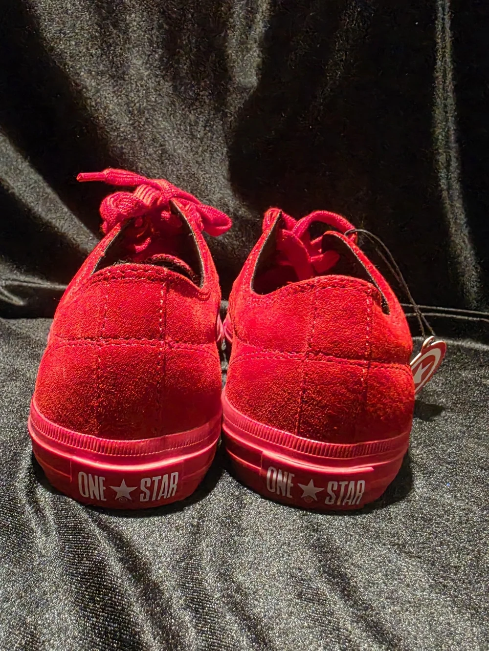 Vintage Converse One Star x Target Red Suede Sneakers - Rare 2009 Promo - M8.5